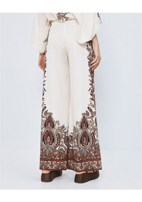 Pantaloni a gamba larga stampati ACCESS fashion | 63-5072-0049CHOCO